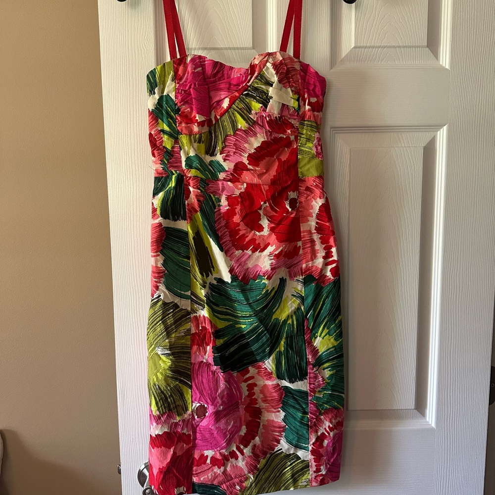 Nanette Lepore Floral Strapless Dress